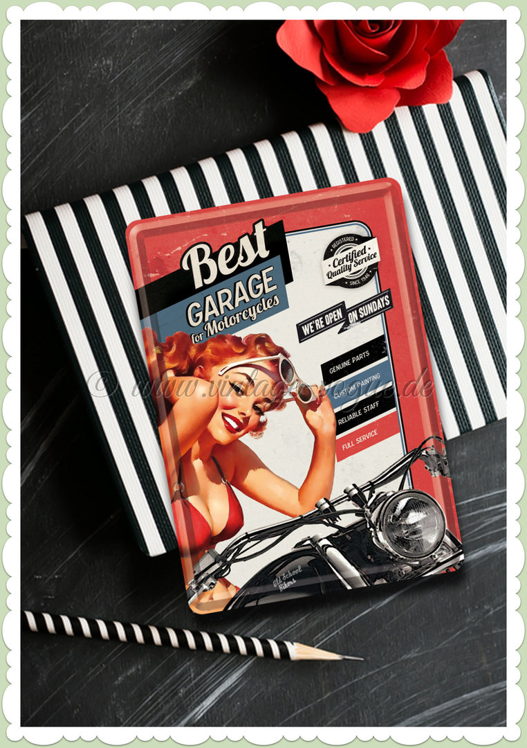 Nostalgic Art Retro Blechpostkarte "Best Garage"