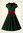 Hell Bunny 50er Jahre Vintage Floral Punkte Petticoat Kleid - Leonora 50's - Grün